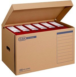 ELBA Archivcontainer tric system braun 54,5 x 36,0 x 32,0 cm, 10 St.