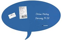 rocada Whiteboard Skinshape 100,0 x 150,0 cm blau Stahl