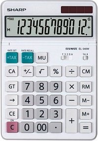 SHARP EL-340W Tischrechner weiß