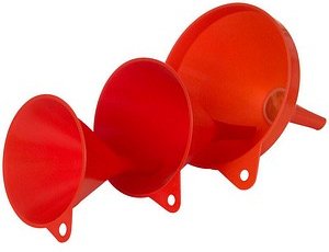 hünersdorff Trichter HD-PE Set 3-teilig rot