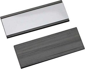 SPRINTIS Etikettenhalter magnetisch schwarz 10,0 x 3,0 cm, 2x 100 St.