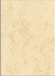 SIGEL Motivpapier Marmor beige DIN A4 90 g/qm 25 Blatt