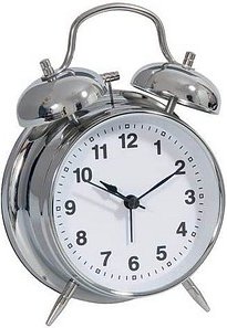 Thumbnail - TechnoLine® Wecker MODELL DGW weiß silber Metall