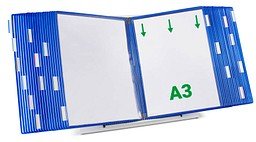 Thumbnail - tarifold Sichttafelsystem 433401 DIN A3 blau mit 40 St. Sichttafeln