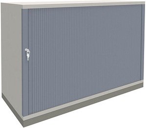 fm fastline Rollladenschrank lichtgrau, silber 1 Fachboden 120,0 x 44,2 x 78,1 cm