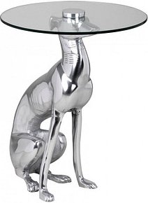 Thumbnail - WOHNLING Beistelltisch Glas silber 40,0 x 40,0 x 50,0 cm