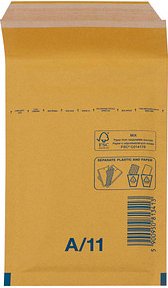 200 VP Luftpolstertaschen A/11 braun für DIN A7