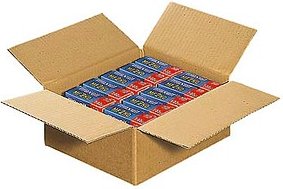 Nestler Wellpapp-Faltkartons 1-wellig braun 27,0 x 23,0 x 11,7 cm Außenmaß, 20 St.