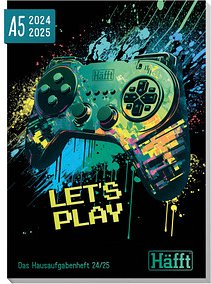 Häfft® Verlag Hausaufgabenheft Let´s play liniert DIN A5 ohne Rand, 112 Blatt