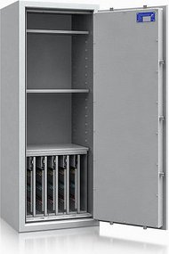 ISS safe4key Schlüsseltresor lichtgrau mit 280 Haken, Doppelbartschloss, 50,0 x 42,0 x 130,0 cm, 1 St.