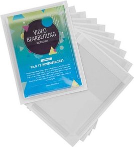 Thumbnail - EICHNER Dokumentenhüllen selbstklebend transparent A5, 10 St.