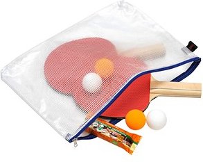 FolderSys Reißverschlussbeutel transparent/blau 0,15 mm, 1 St.