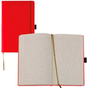 Lediberg Notizbuch Tucson ca. DIN A6 kariert, hellrot Hardcover 192 Seiten, 1 St.