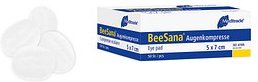 Thumbnail - Meditrade® Augenkompressen BeeSana® 4195 weiß 5,6 x 7,2 cm, 50 St.
