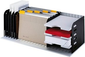 styro Sortierstation styrorac grau/schwarz mit 7 Fächern