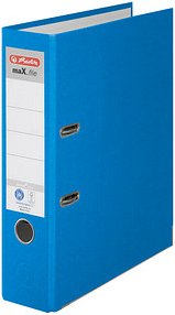 herlitz maX.file nature plus Ordner blau Karton 8,0 cm DIN A4