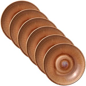 HEART & SOUL Teller Perfect Match Oyster braun Ø 23,0 cm, 6 St.