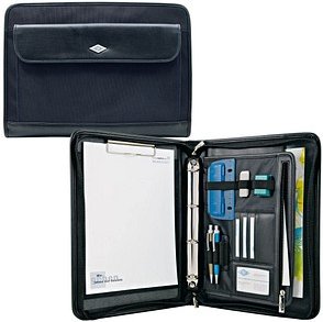 WEDO Ringbuchmappe Elegance Kunstfaser DIN A4 schwarz