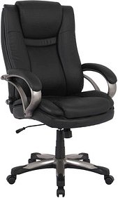 XXL Chefsessel, 10003 Kunstleder schwarz, Gestell schwarz