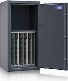 ISS safe4key Schlüsseltresor grau mit 440 Haken, Elektronikschloss, 50,0 x 42,0 x 100,0 cm, 1 St.