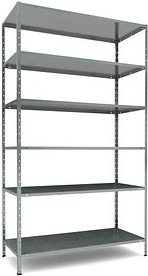 SZ Metall Schwerlastregal 11200 silber 80,0 x 35,0 x 200,0 cm