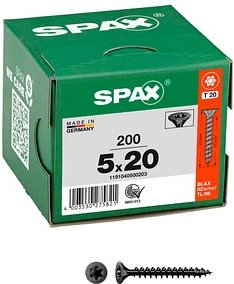 SPAX® Universalschrauben T20 Senkkopf BLAX 1191040500203 5 mm x 20 mm, 200 St.
