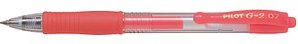 PILOT G2 Gelschreiber neonrot 0,4 mm, Schreibfarbe: rot, 1 St.