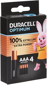 Thumbnail - DURA OPT AAA4 - Duracell Optimum, Alkaline Batterie, AAA (Micro), 4er-Pack