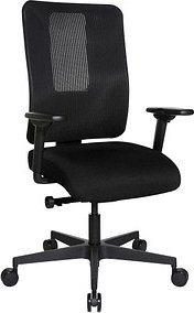 Thumbnail - Topstar Bürostuhl Sitness Open X (N) Deluxe mit Schiebesitz, OX30WTW2 T200 Stoff schwarz, Gestell schwarz