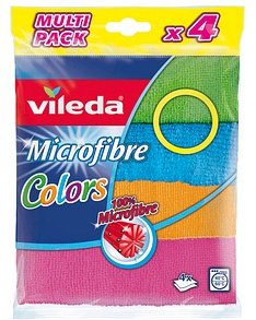 vileda Colors MULTI PACK Mikrofasertücher 60 °C waschbar, 4 St.
