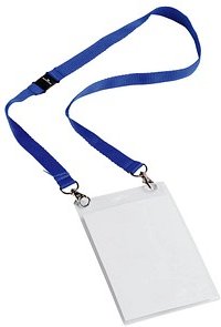 DURABLE EVENT Namensschilder mit Textilband 10,5 x 14,8 cm, 10 St.