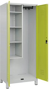 CP Putzmittelschrank Classic Plus 080110-02 S10024 clowngrün, lichtgrau 4 Fachböden 80,0 x 50,0 x 195,0 cm, aufgebaut, 1...
