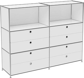 viasit Sideboard System4, 43640 weiß 152,9 x 40,4 x 118,2 cm, 1 St.