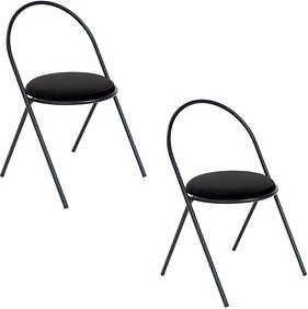 2 meet powered by PAPERFLOW Besucherstühle SATURNE CHSATX2V.01.01 schwarz Stoff