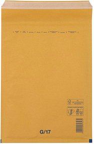 100 VP Luftpolstertaschen G/17 braun für DIN A4