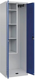 CP Putzmittelschrank Classic Plus 080100-00 S10016 enzianblau, lichtgrau 60,0 x 50,0 x 185,0 cm, aufgebaut, 1 St.