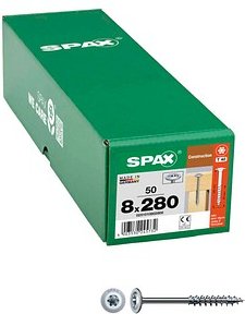 SPAX® Holzbauschrauben T40 Tellerkopf WIROX 0251010802805 8 mm x 280 mm, 50 St.