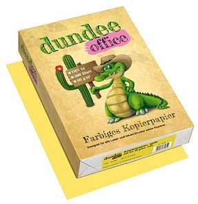 dundee Kopierpapier Color gelb DIN A4 80 g/qm 500 Blatt