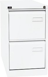 BISLEY LIGHT Hängeregistraturschrank verkehrsweiß 2 Schubladen 41,3 x 62,2 x 71,1 cm