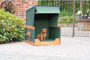 Sunny Smart® Hundesofa Strandkorb grün 82,0 x 83,0 x 109,0 cm, 1 Set