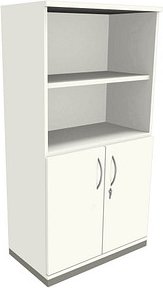 fm Regalschrank Sidney, 4260672330928 weiß 80,0 x 44,2 x 151,7 cm, 1 St.