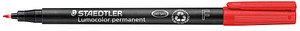 10 STAEDTLER Lumocolor Folienstifte rot 0,6 mm permanent
