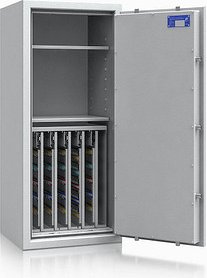 ISS safe4key Schlüsseltresor lichtgrau mit 440 Haken, Doppelbartschloss, 50,0 x 42,0 x 115,0 cm, 1 St.