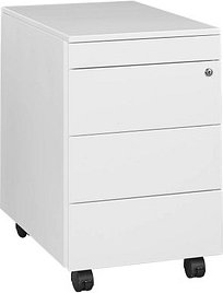 Gürkan Rollcontainer weiß 4 Auszüge 42,0 x 60,0 x 62,0 cm