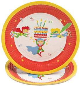 PROnappe Pappteller Superheld Ø 23,0 cm, 10 St.