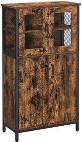 VASAGLE Aktenschrank, LSC260B01 braun 2 Fachböden 60,0 x 30,0 x 108,0 cm