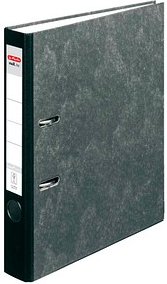 herlitz maX.file nature Wolkenmarmor-Papier Ordner schwarz marmoriert Karton 5,0 cm DIN A4, 1 St.