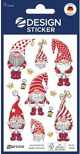 AVERY Zweckform Aufkleber Wichtel, rot, 7 Etiketten