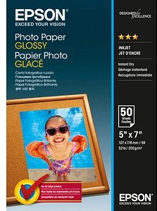 EPSON Fotopapier S042545 13,0 x 18,0 cm glänzend 200 g/qm 50 Blatt