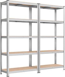 SONGMICS Schwerlastregal GLR040E02 silber 90,0 x 40,0 x 180,0 cm